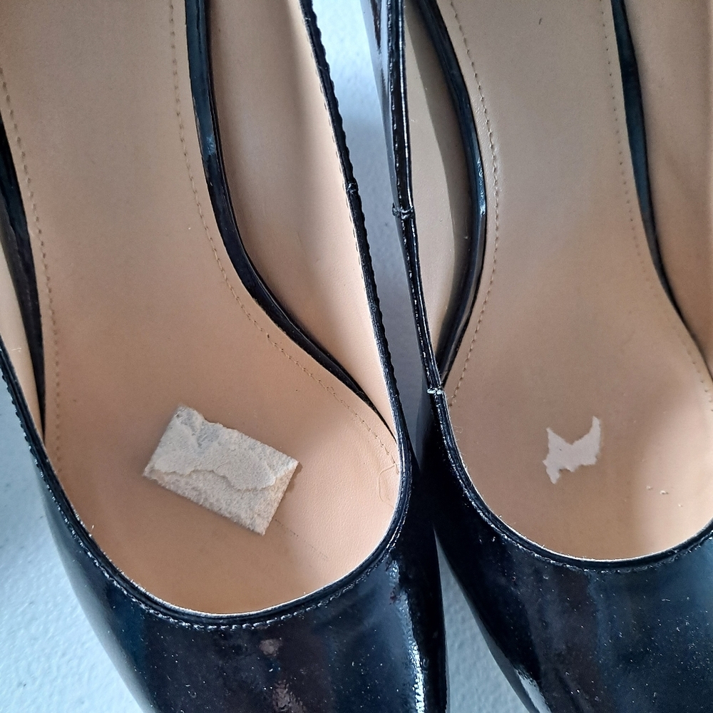 Circa Joan & David Luxe Black Leather Classic Platform Pumps - Picture 7 of 8